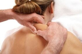 Massage für Osteochondrose der Halswirbelsäule