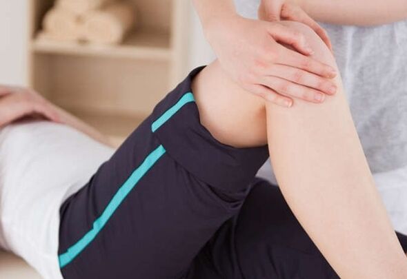 Kniegelenkmassage für Arthrose